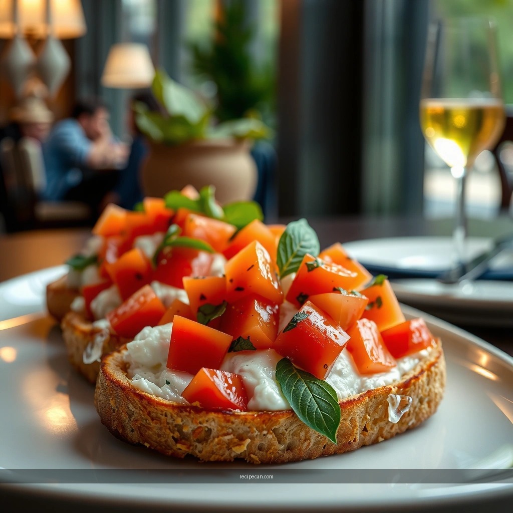 Fresh Herbs and Seasonings - bruschetta easy recipe