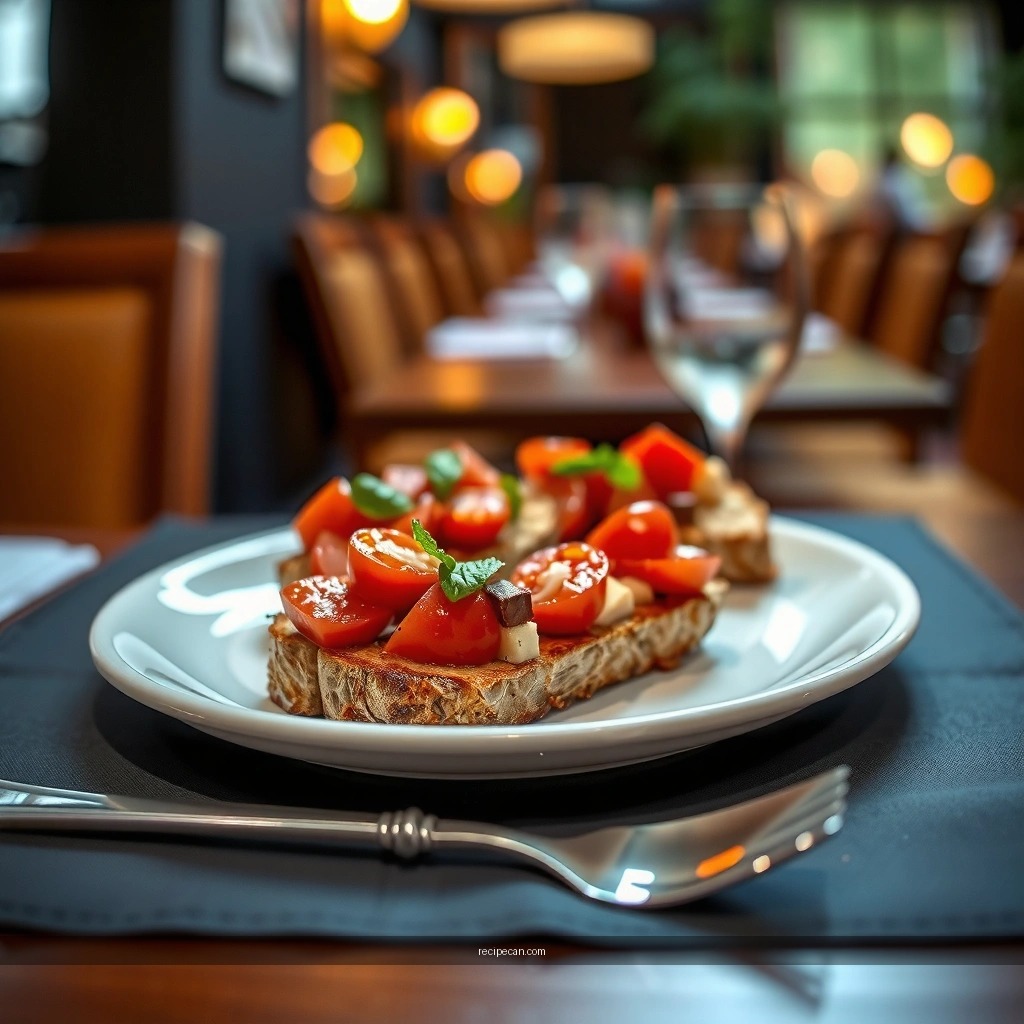 Fresh Tomato Topping - authentic bruschetta italian recipe