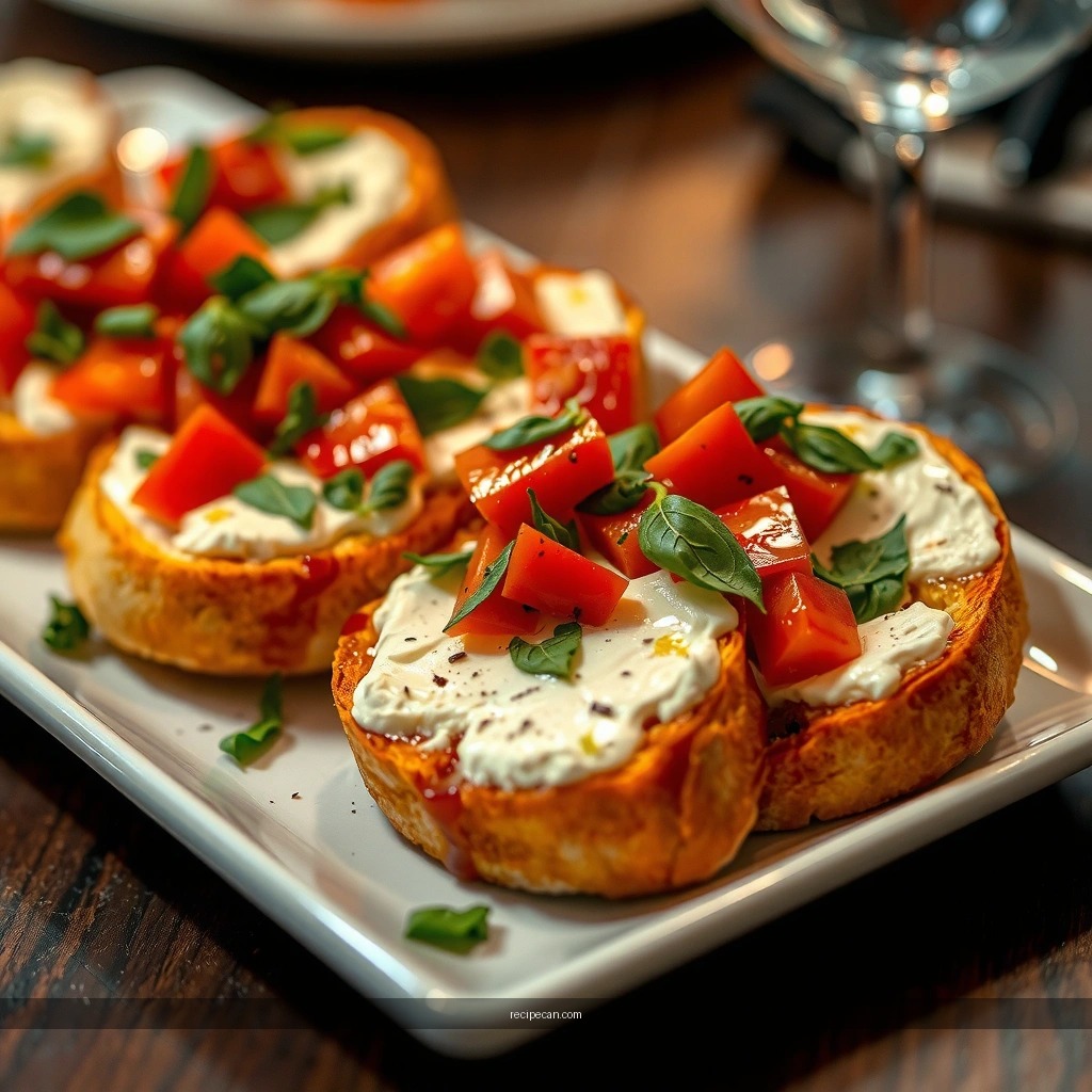 Fresh Tomato Topping - bruschetta goat cheese recipe