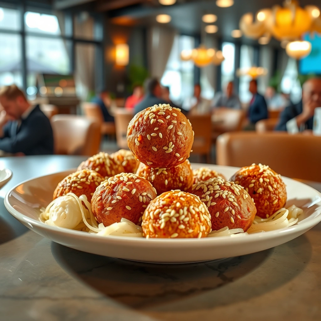 Fry Until Golden and Crispy - sesame balls recipe