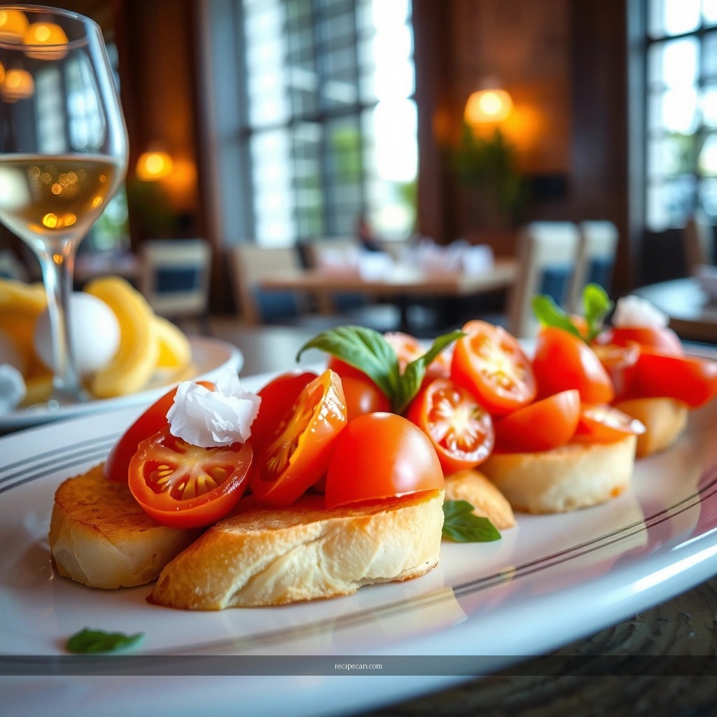 Garlic Bread - bruschetta recipe with tomatoes