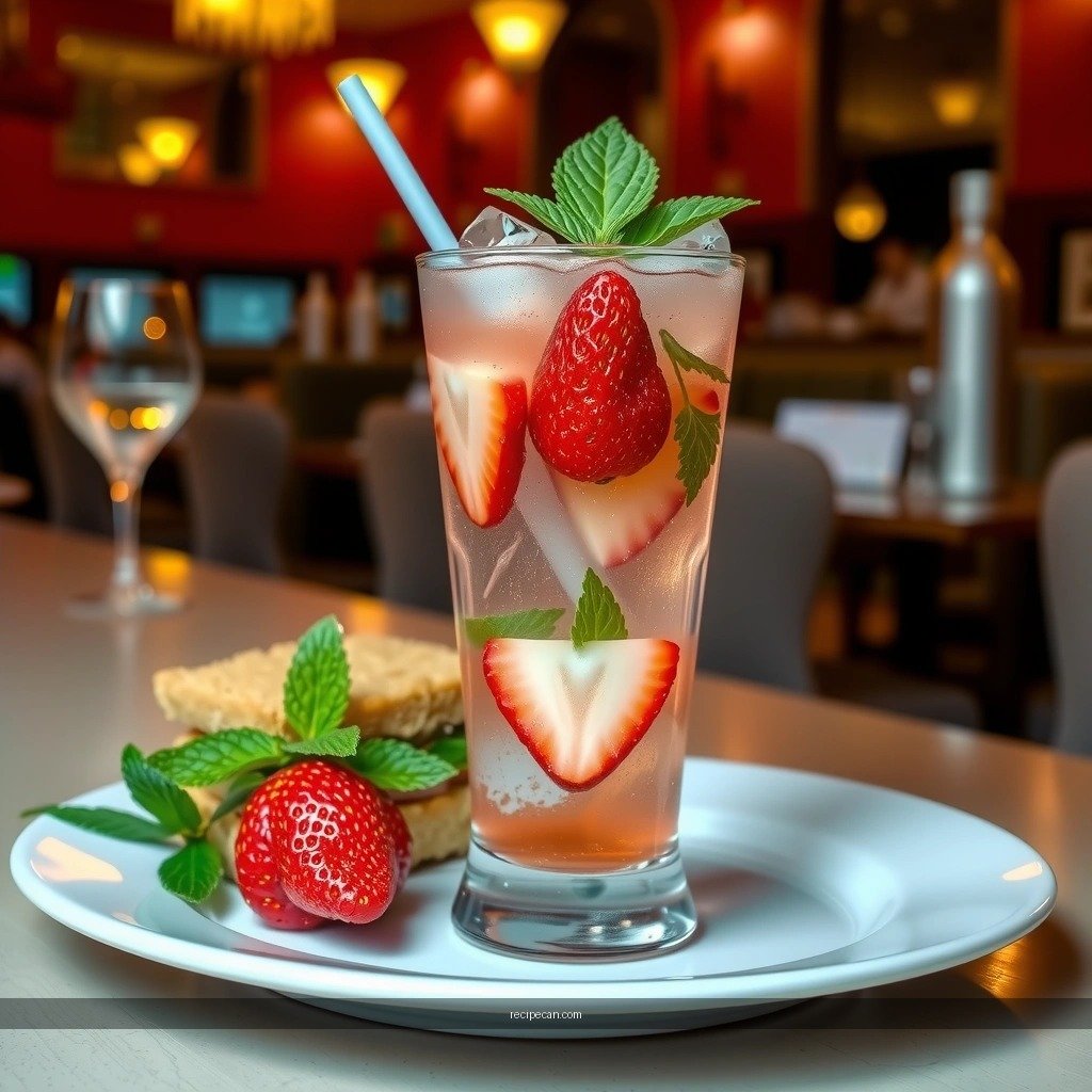 Garnish Ideas - strawberry mojito mocktail recipe