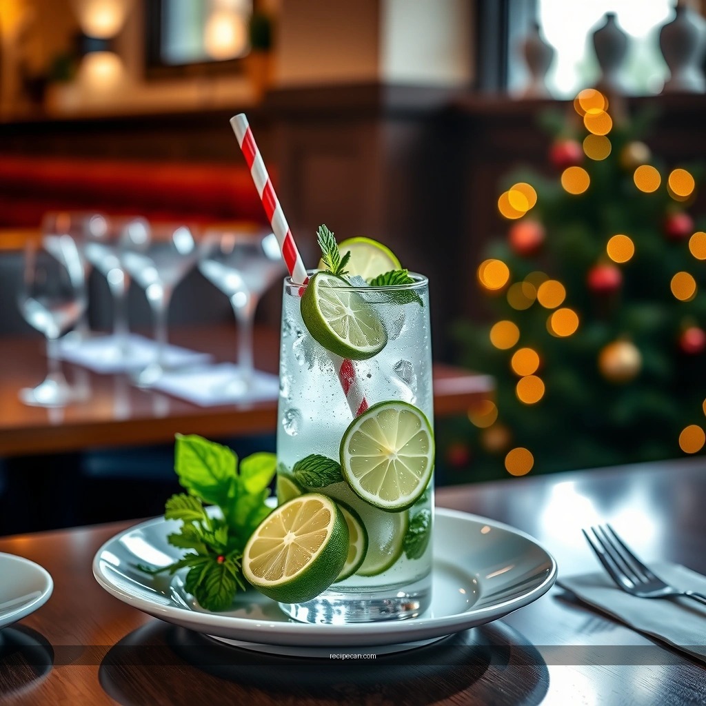 Garnish Ideas - christmas mojito recipe