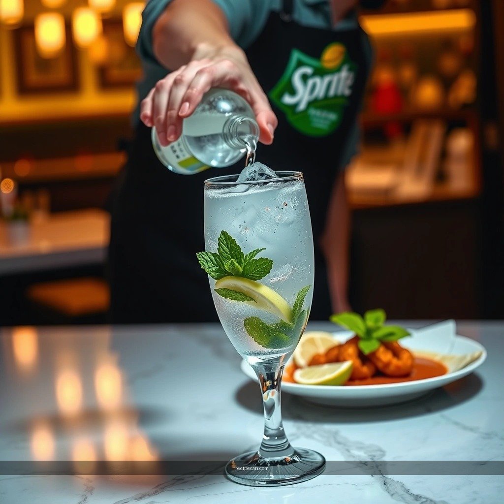 Garnish Tips - mojito mocktail recipe with sprite