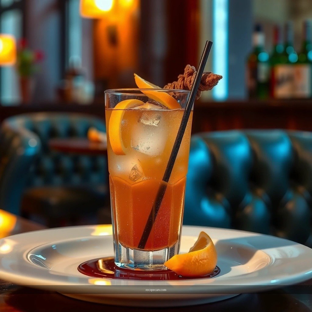 Garnishes - recipe of long island iced tea cocktail
