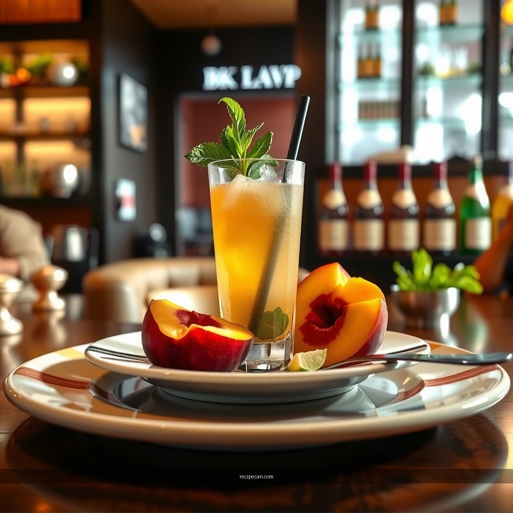 Garnishes - peach mojito recipe