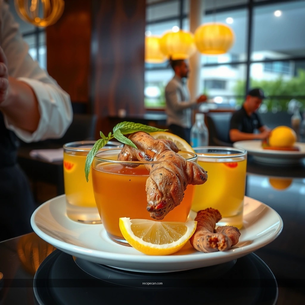 Ginger Tea - recipe for ginger tea with lemon