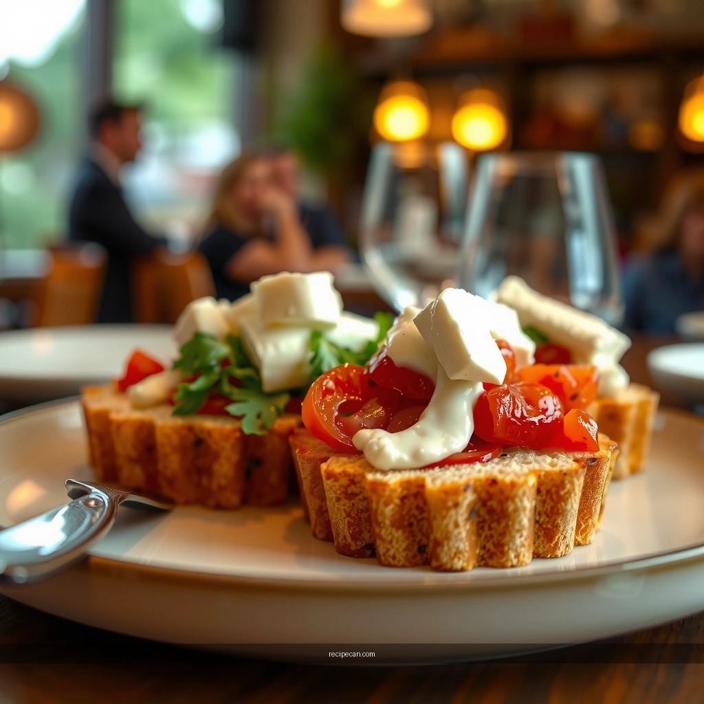 Goat Cheese Spread - bruschetta recipe with goat cheese