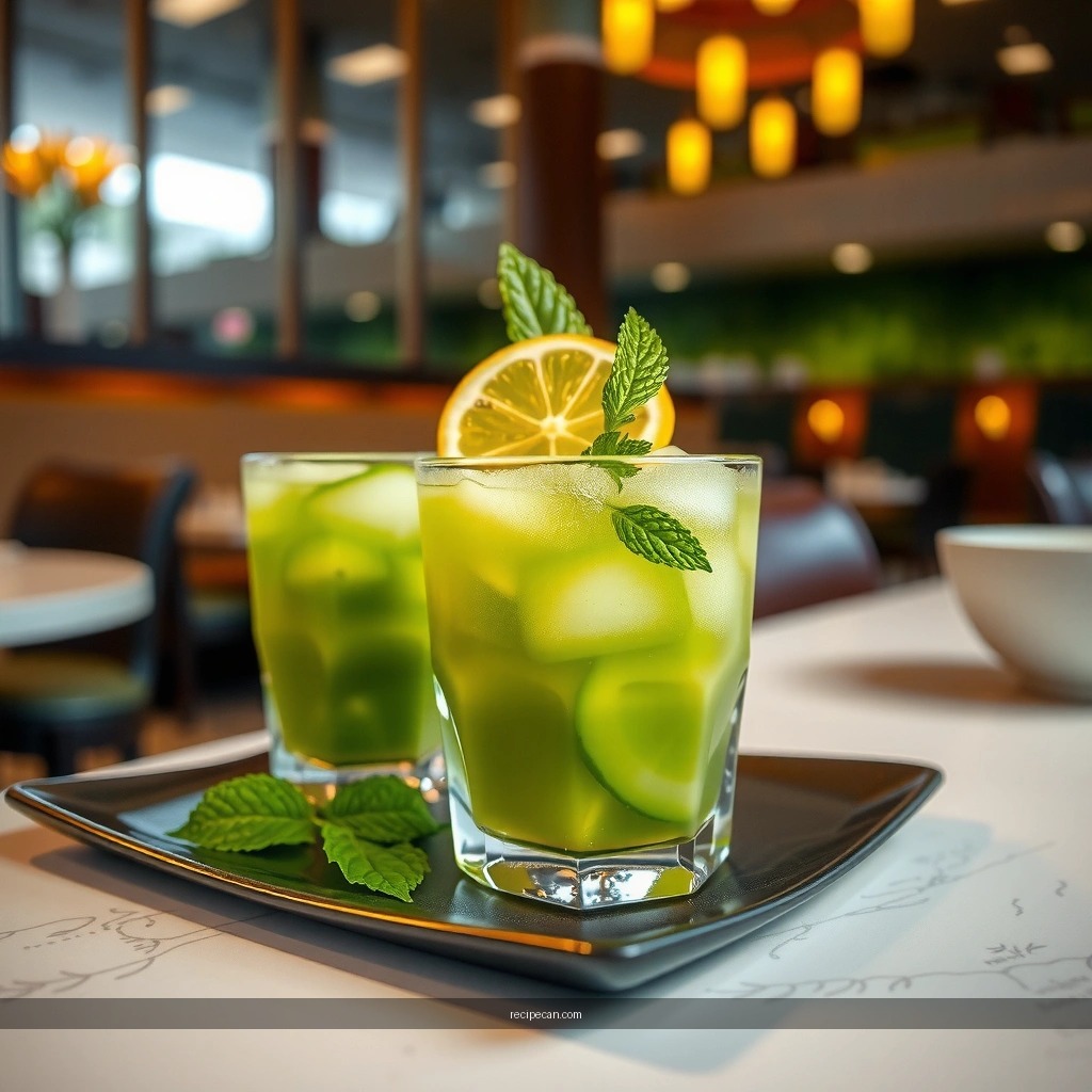Green Tea - cold green tea recipe