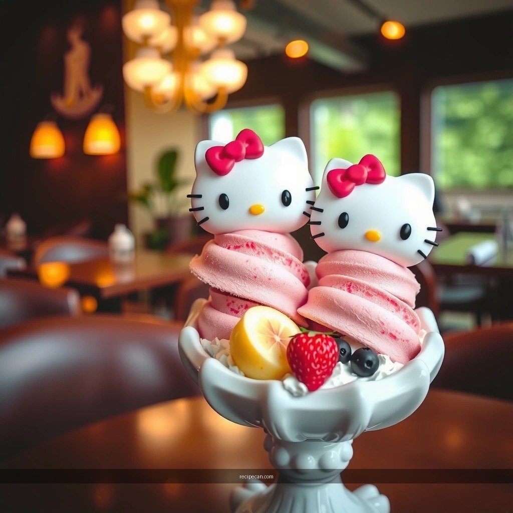 Hello Kitty Ice Cream - ice cream recipes hello kitty