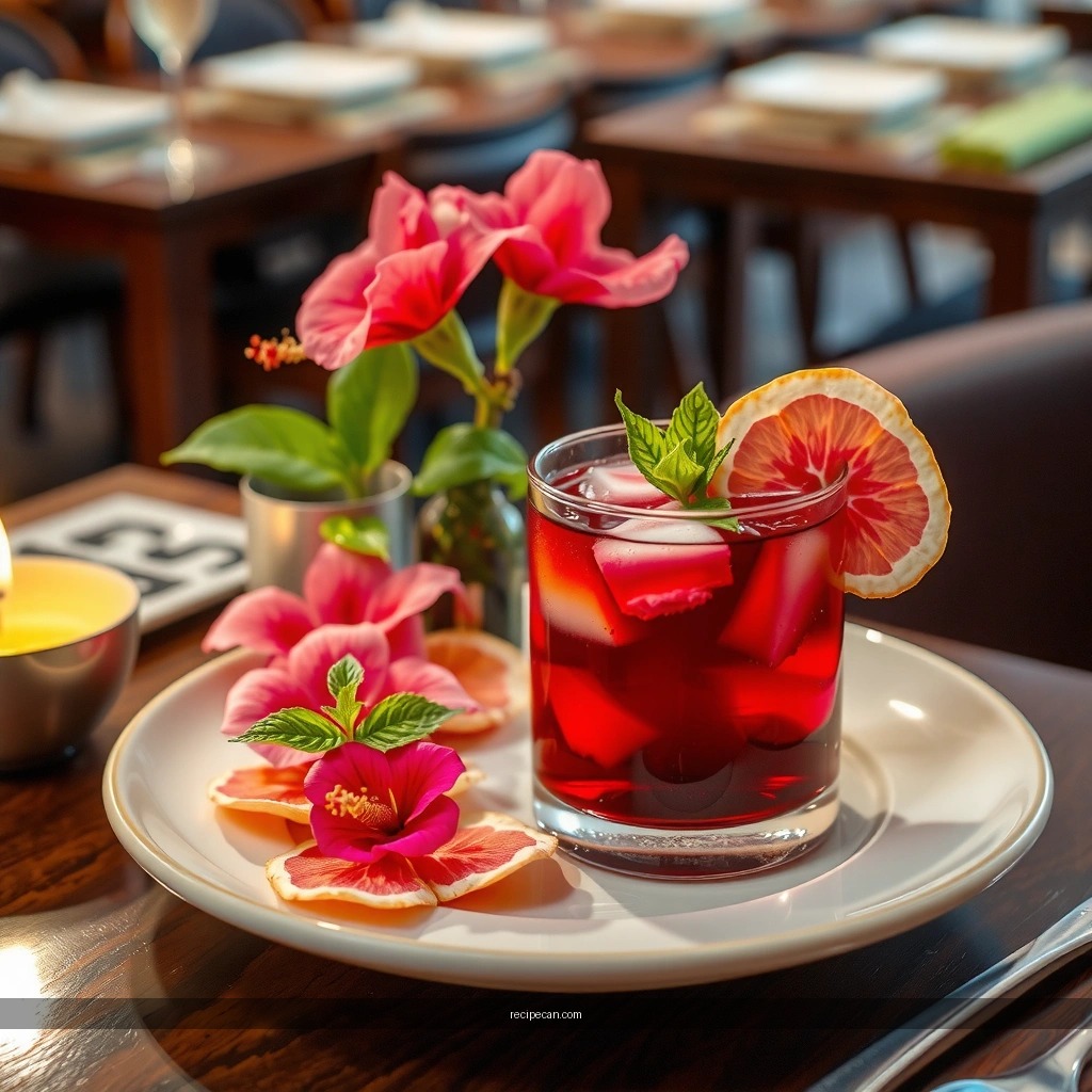 Hibiscus Lemon Ginger Tea - hibiscus tea drink recipes
