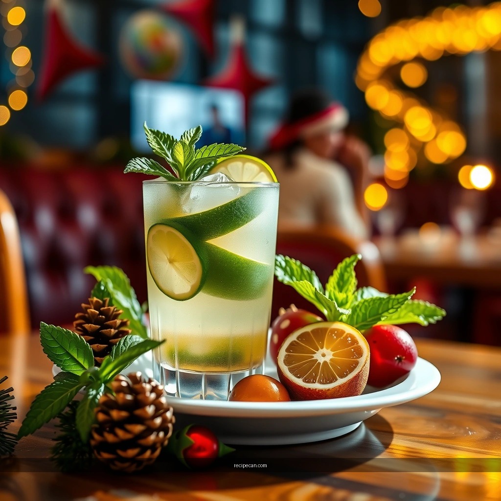 Holiday Flavor Add-Ins - christmas mojito recipe
