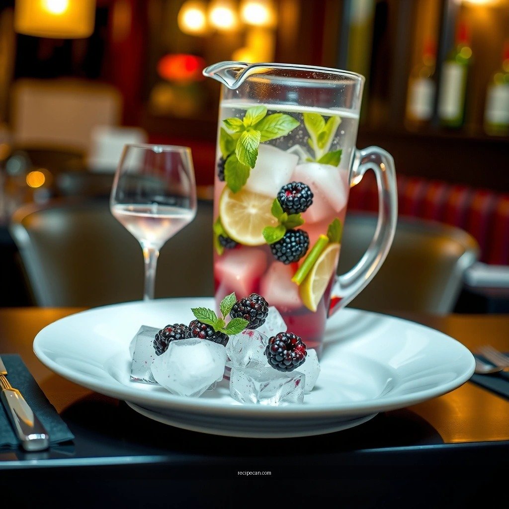 Ice - blackberry mojito pitcher recipe
