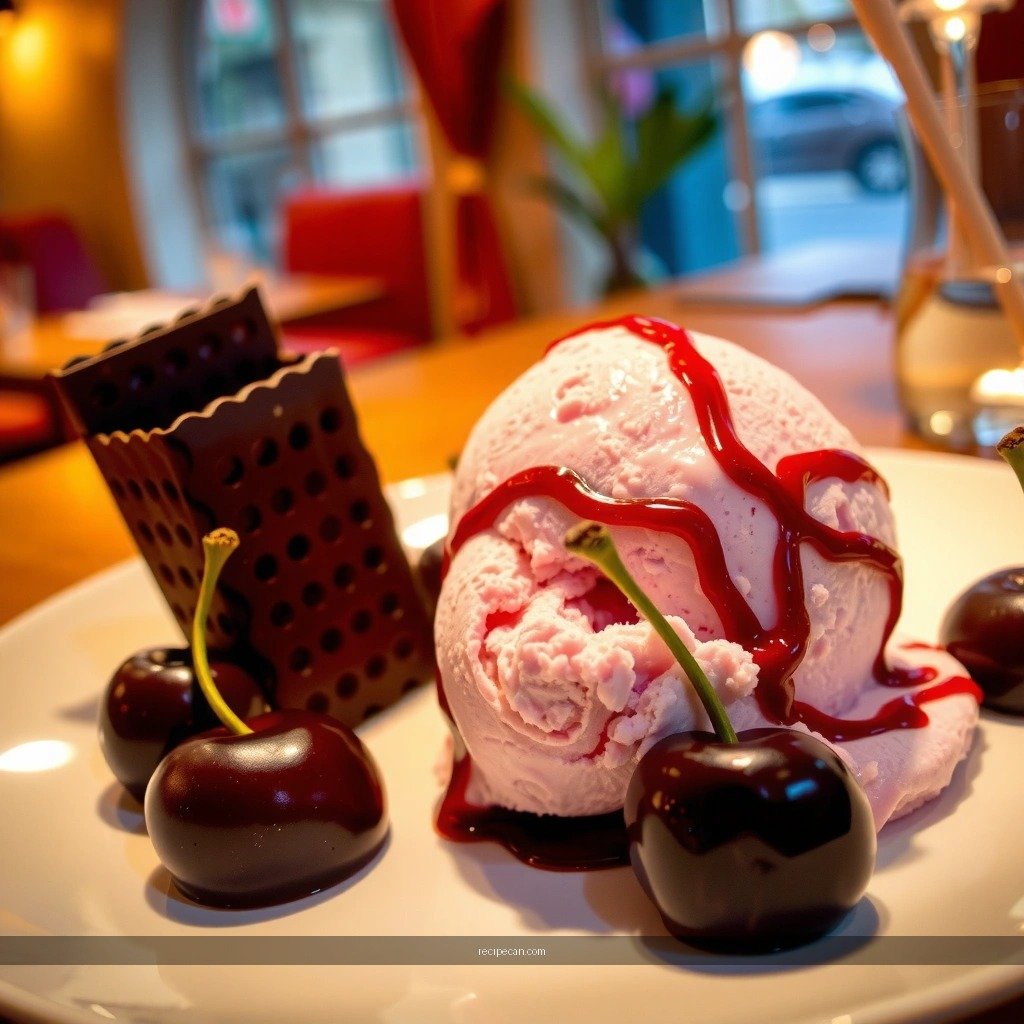 Ice Cream Custard - recipe for black cherry ice cream
