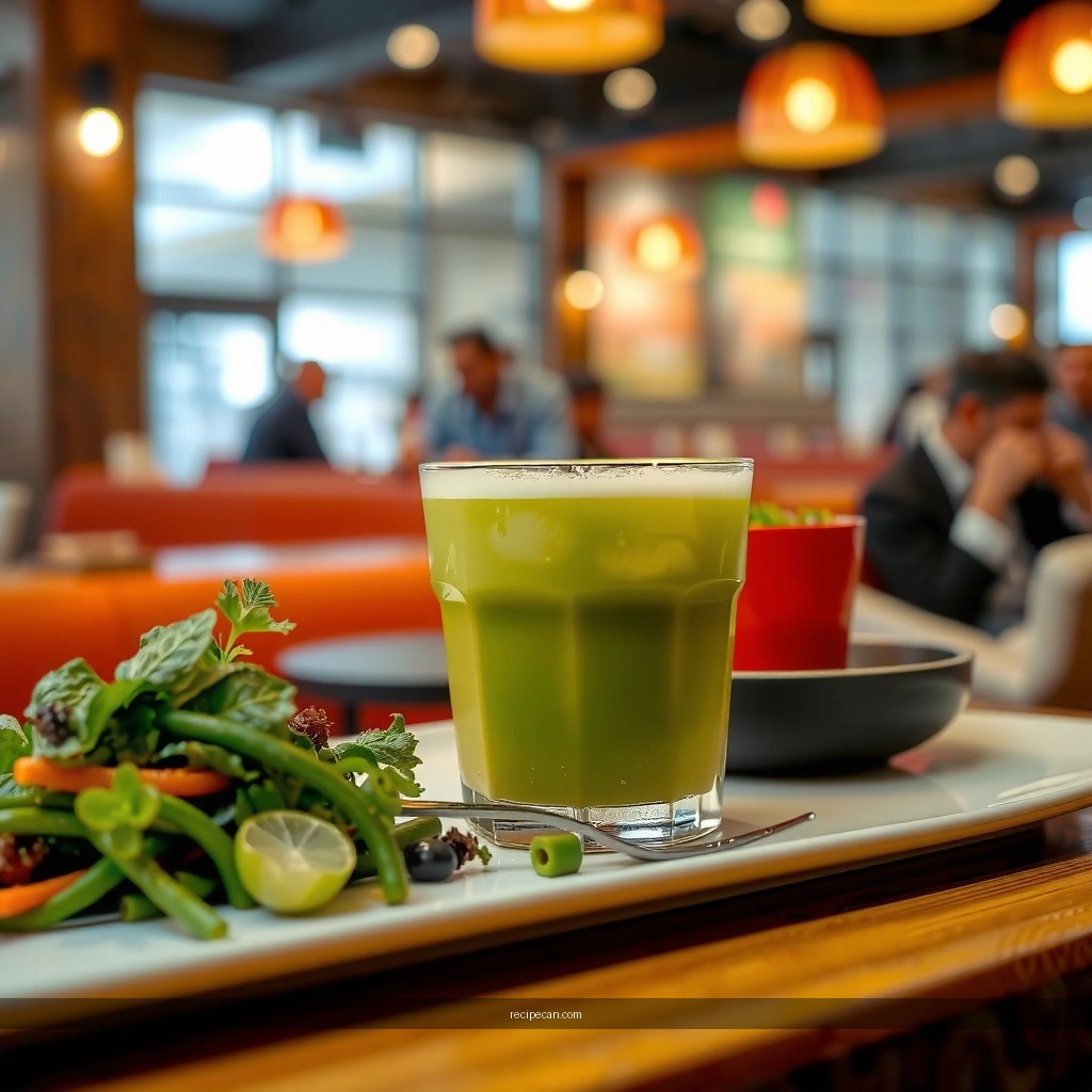 Iced Green Tea - green tea drink recipe