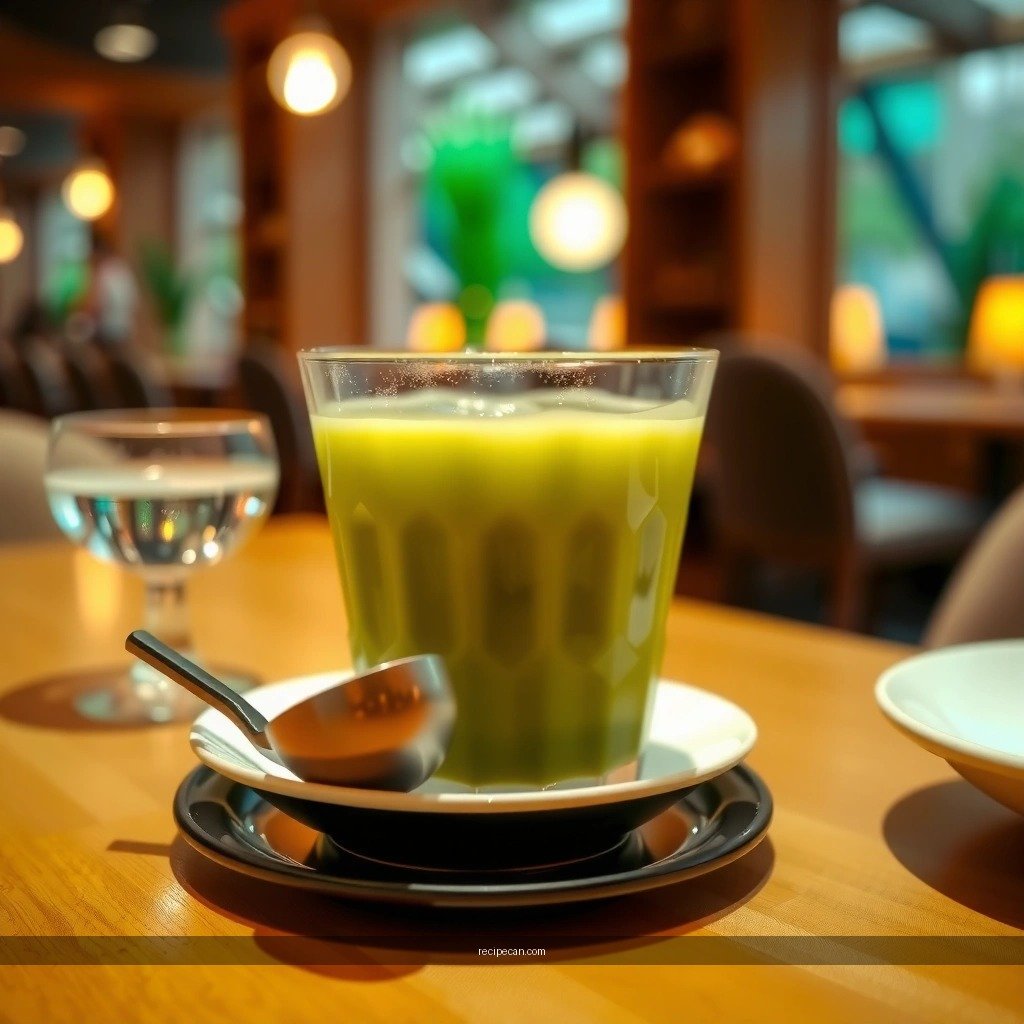 Iced Matcha Latte - matcha tea drink recipes