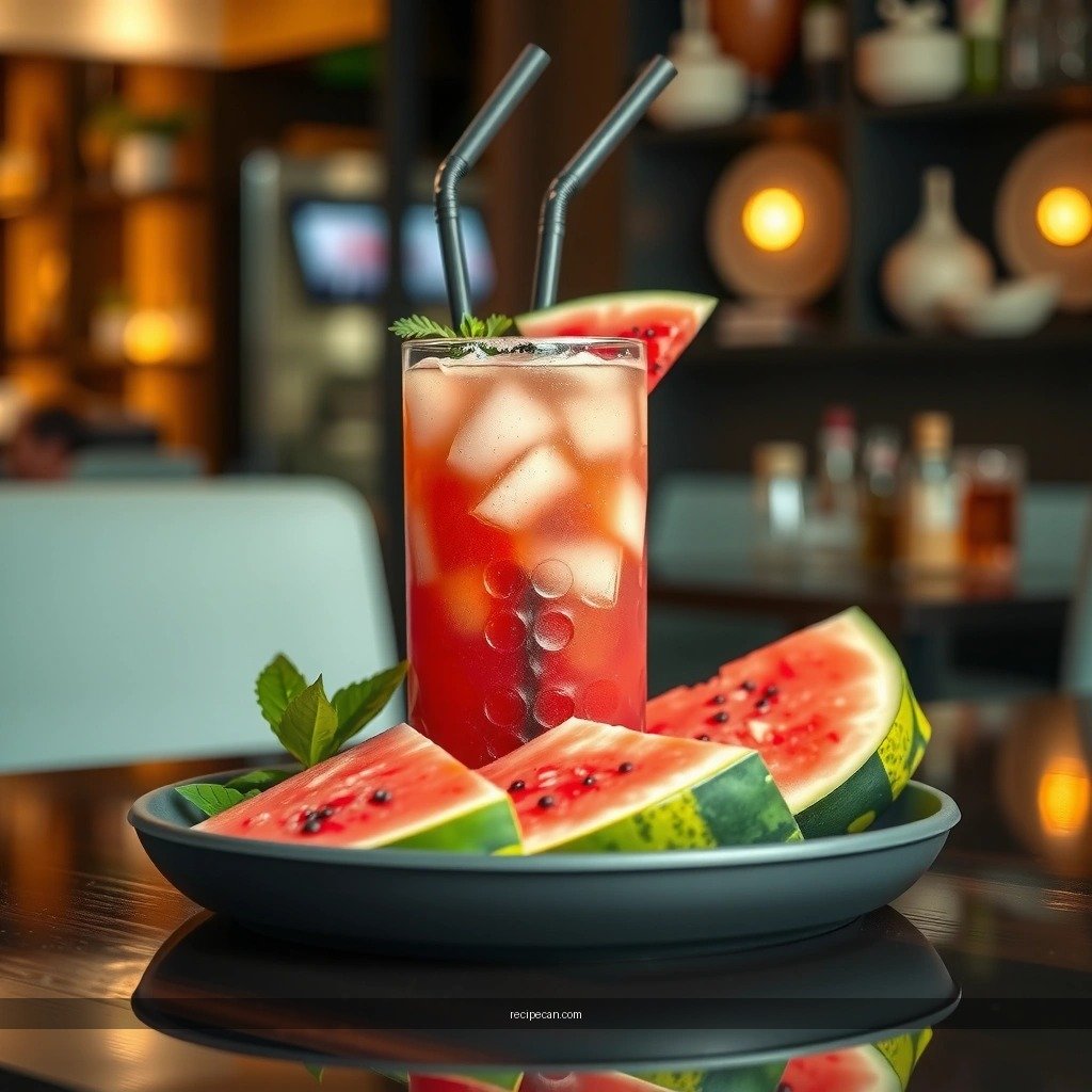 Ingredient List - watermelon mojito tropical smoothie recipe