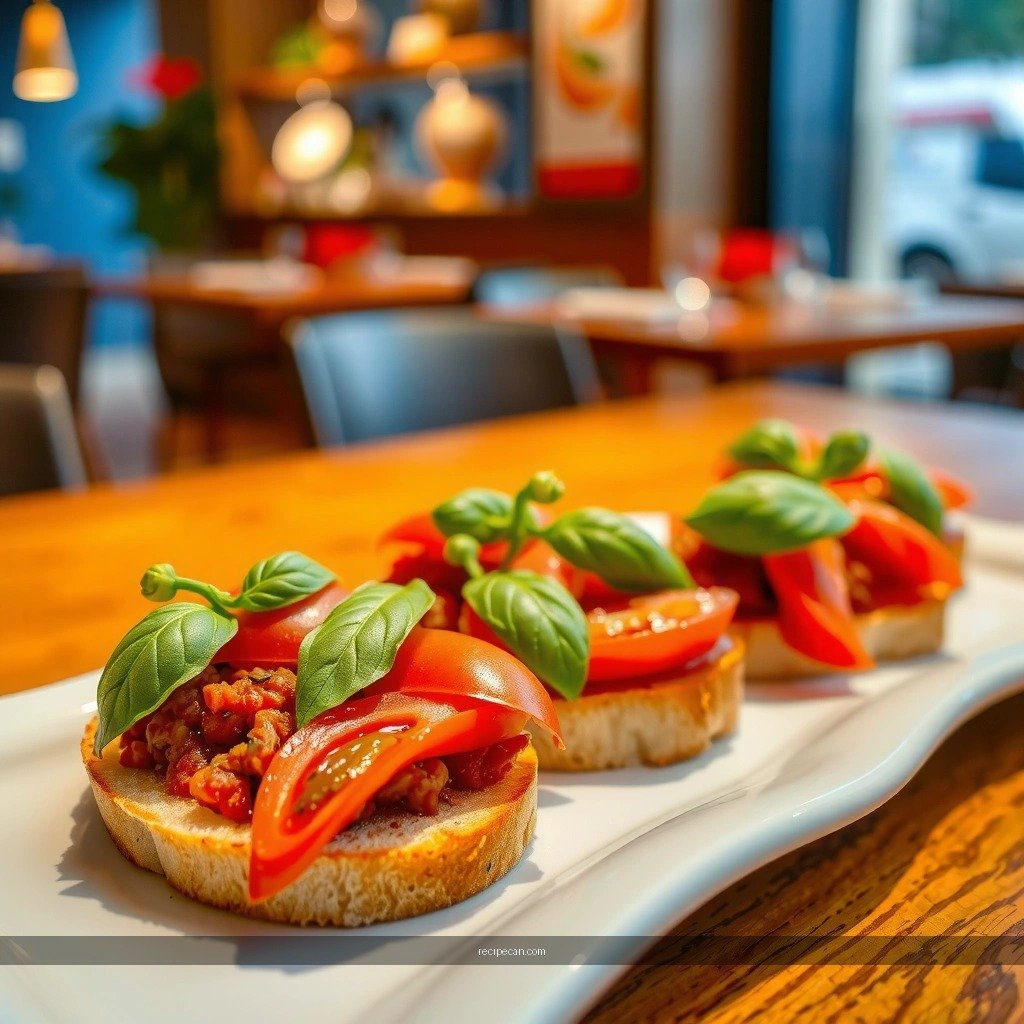 Ingredients - bruschetta appetizer recipe