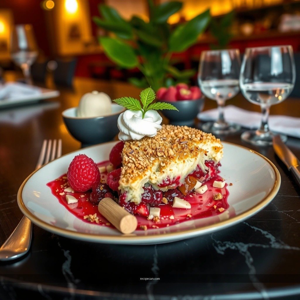 Ingredients - raspberry crumble recipe