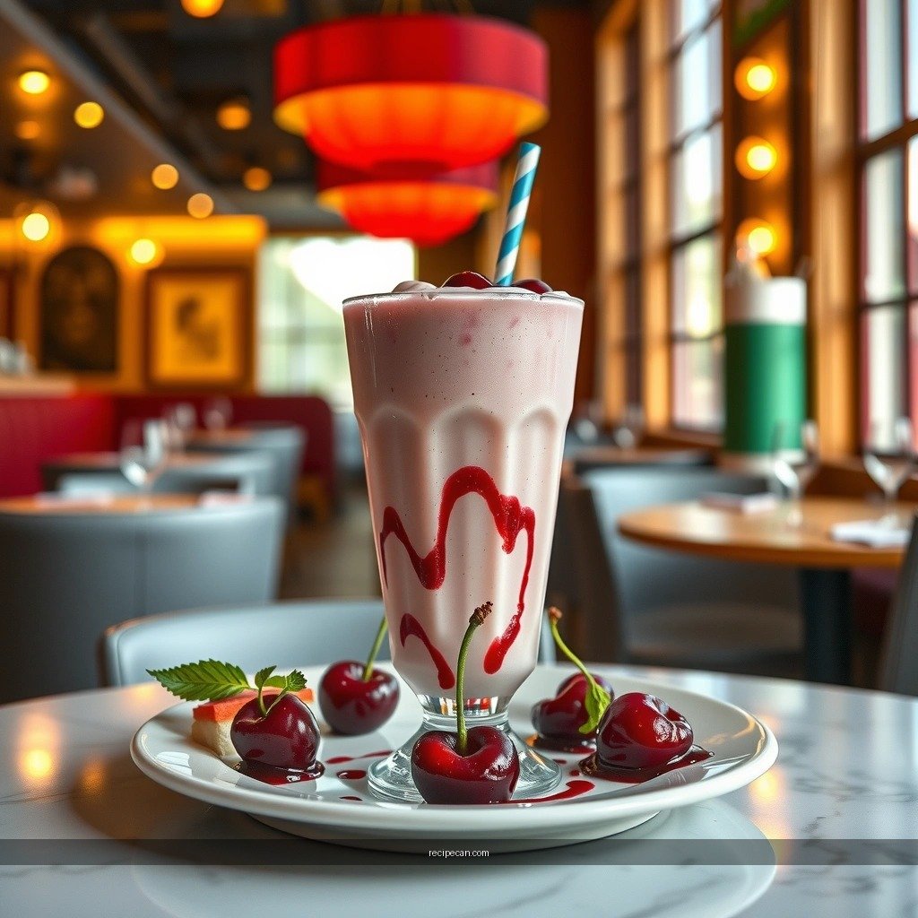 Ingredients - cherry milkshake recipe