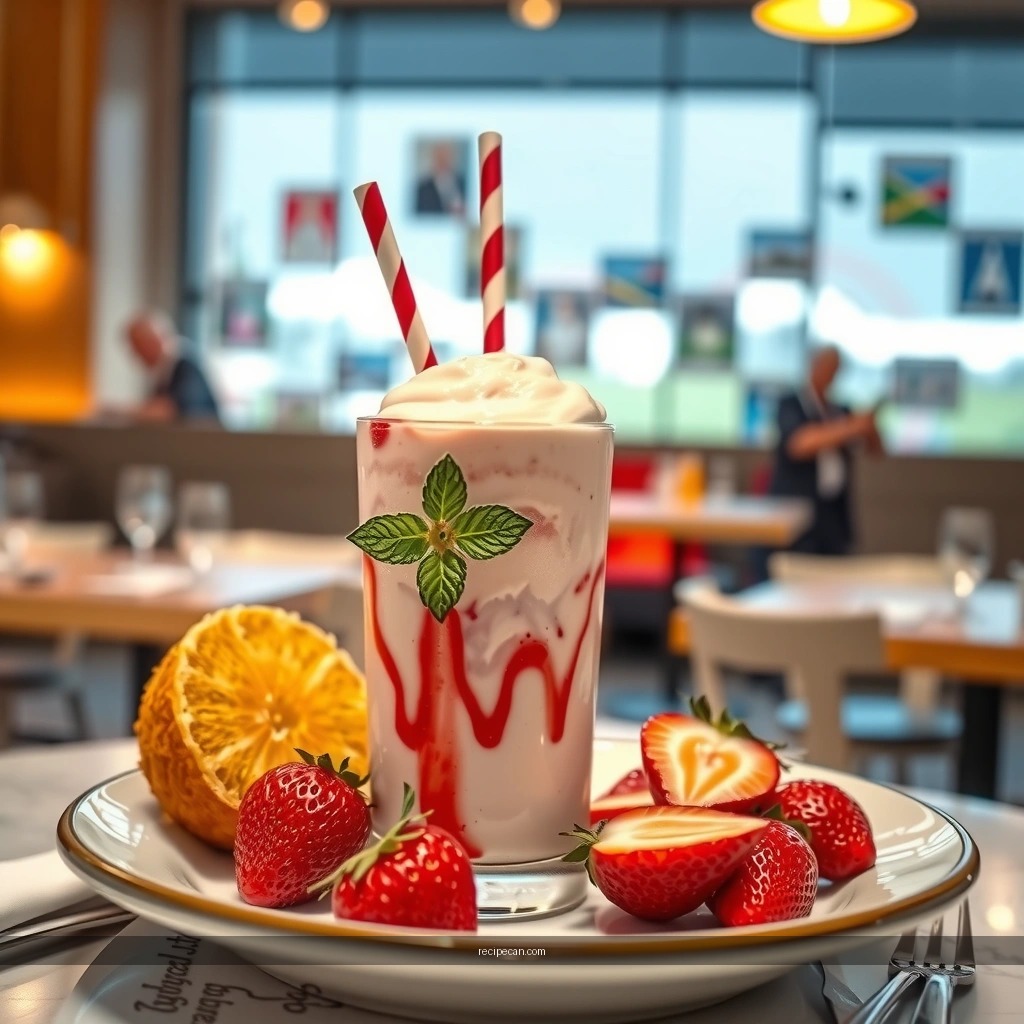 Ingredients - best strawberry milkshake recipe