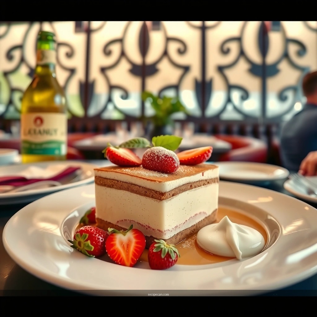 Ingredients - tiramisu recipe with strawberries