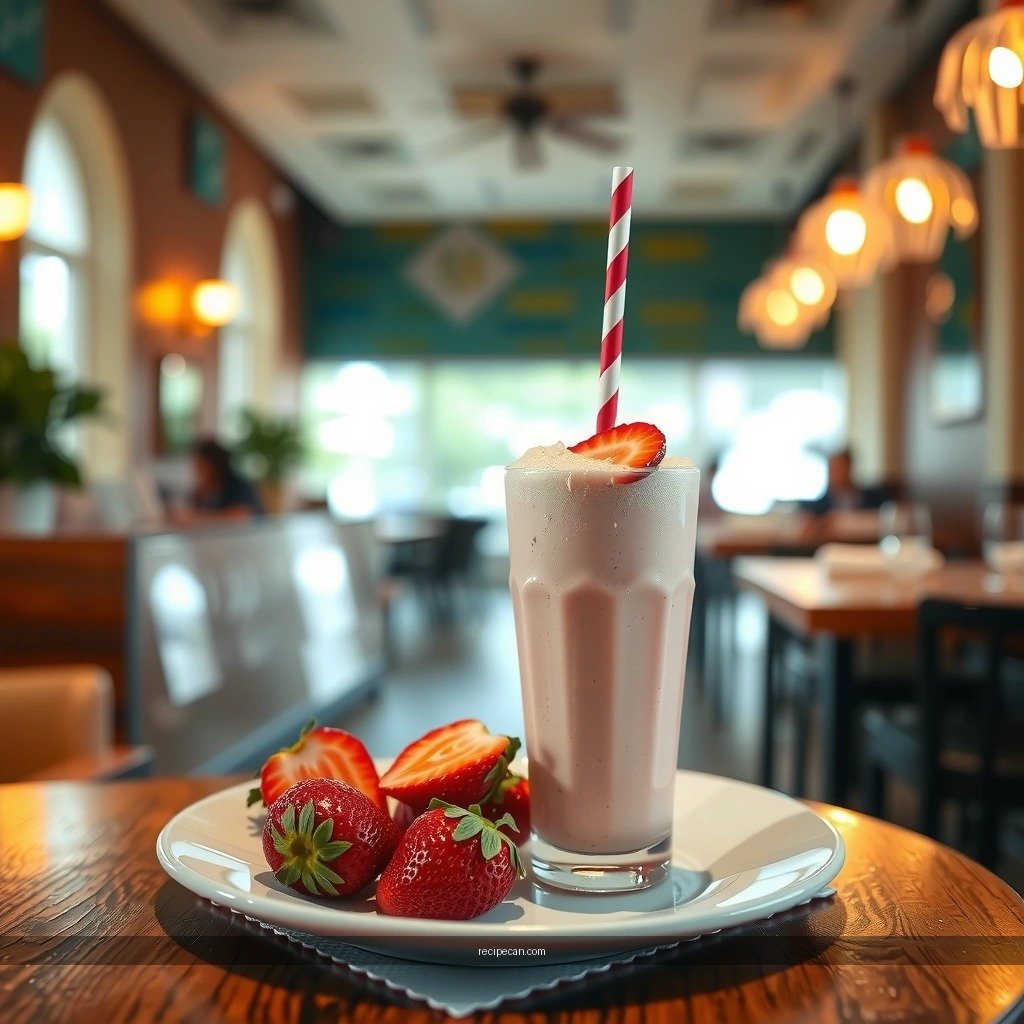 Ingredients - basic strawberry milkshake recipe