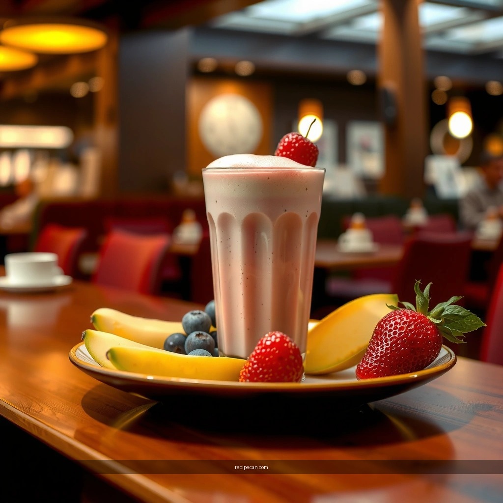 Ingredients - fruit milkshake recipe