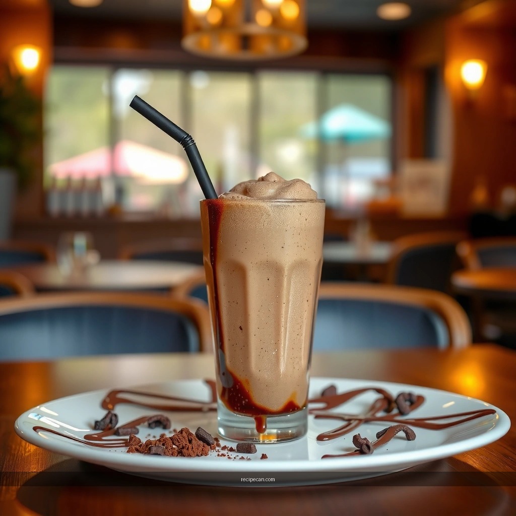 Ingredients - milkshake recipe chocolate