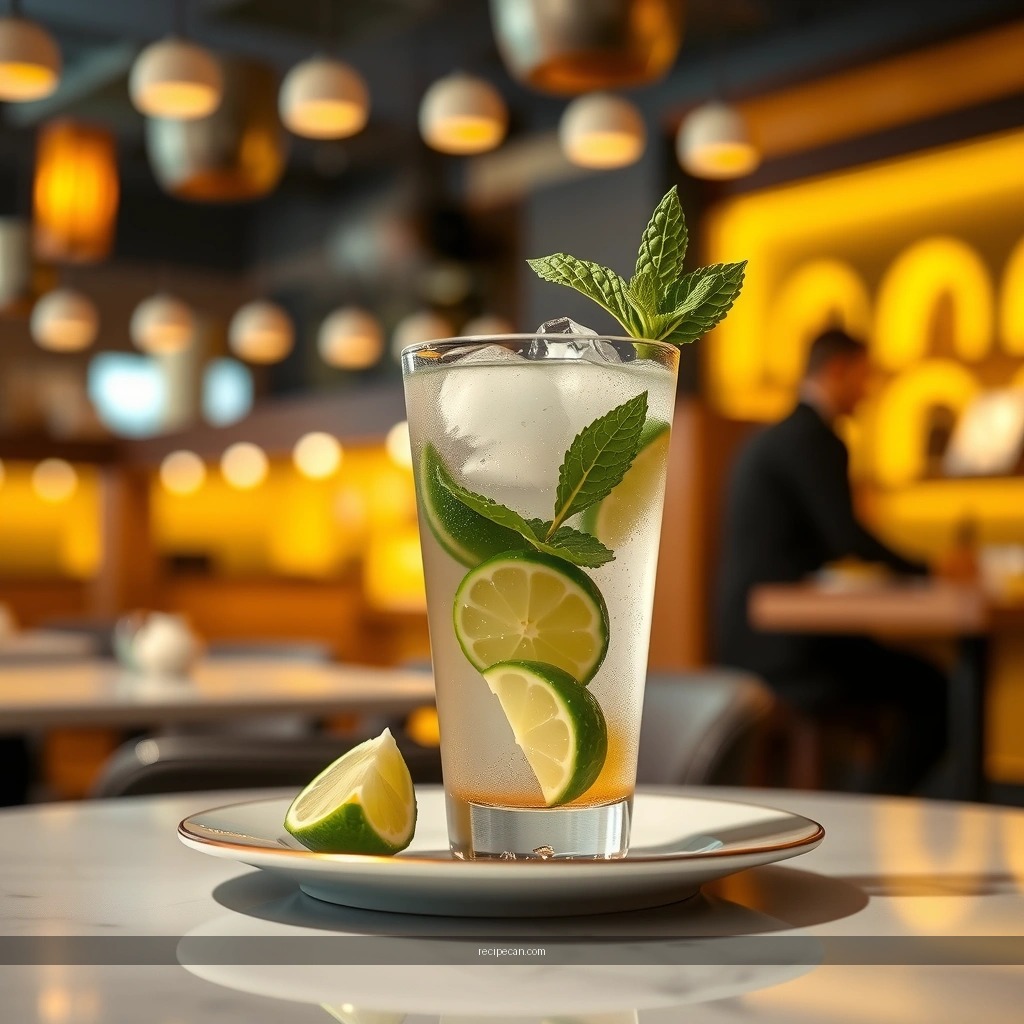 Ingredients and Tools - mojito recipe using simple syrup