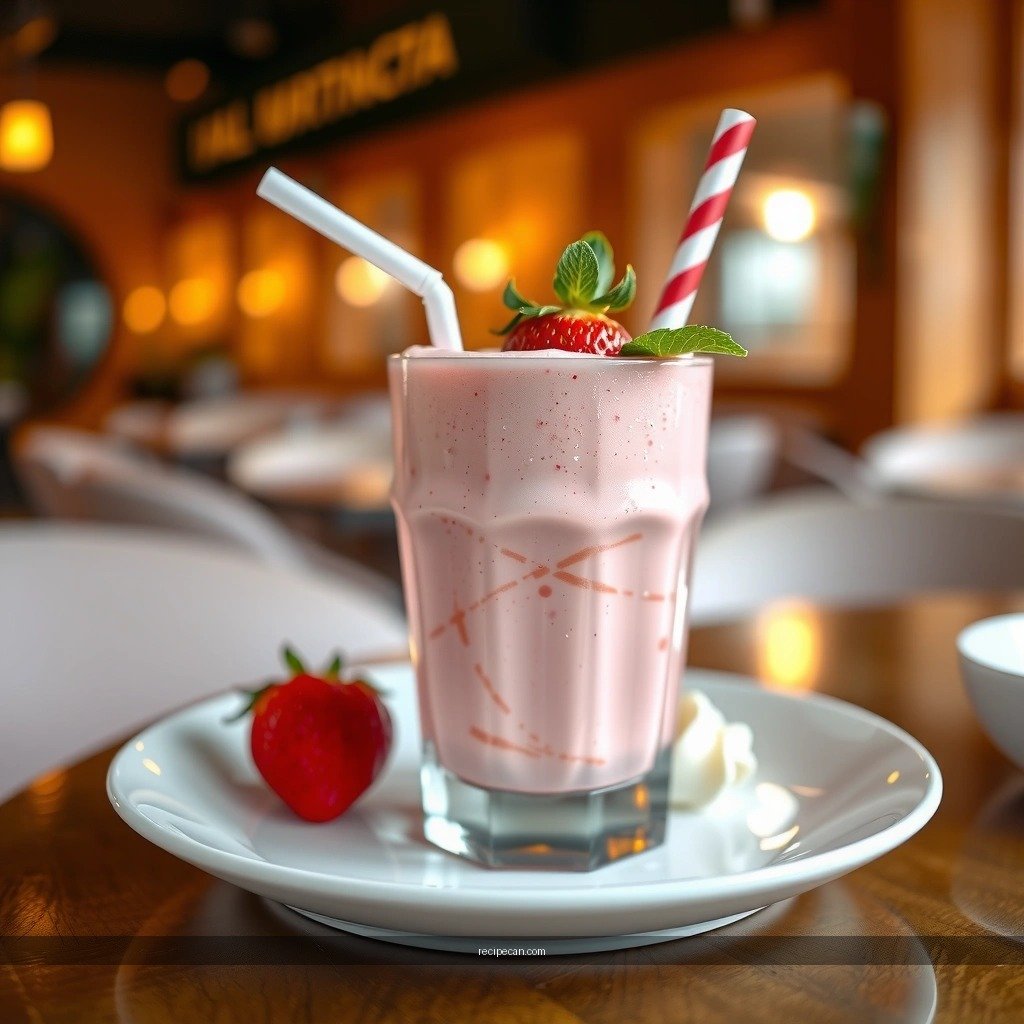 Instructions - simple strawberry milkshake recipe