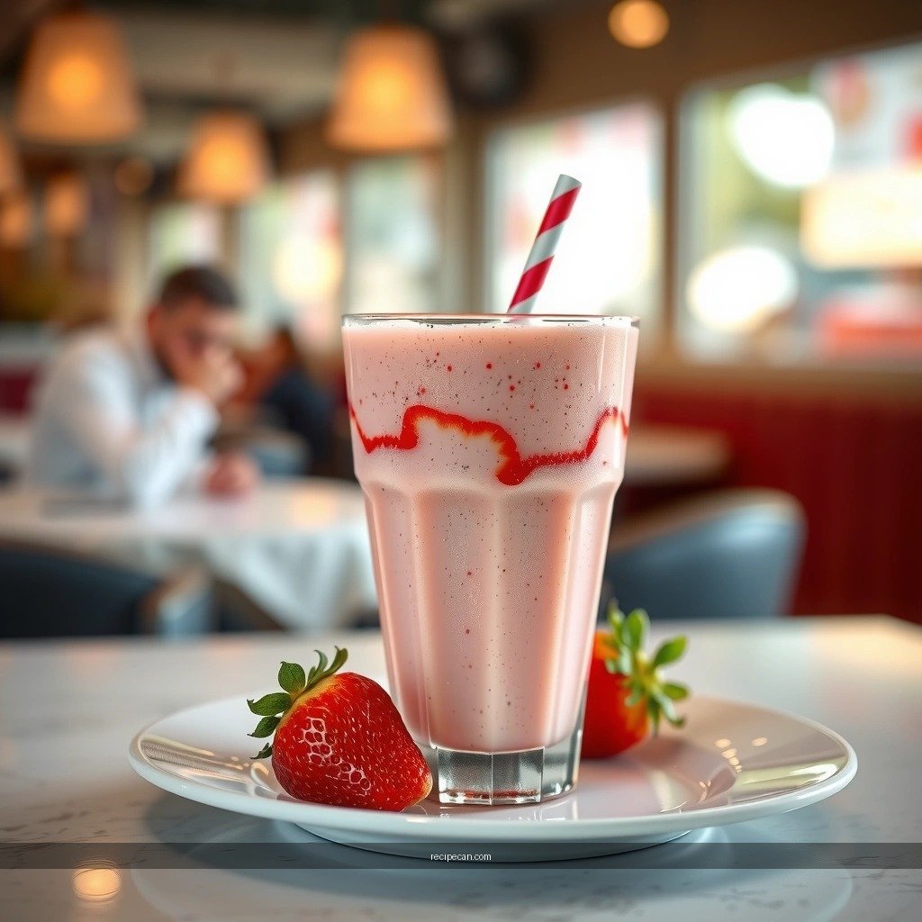 Instructions - recipe for a strawberry milkshake