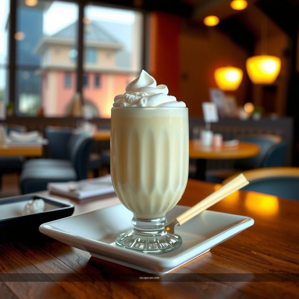 Instructions - simple vanilla milkshake recipe