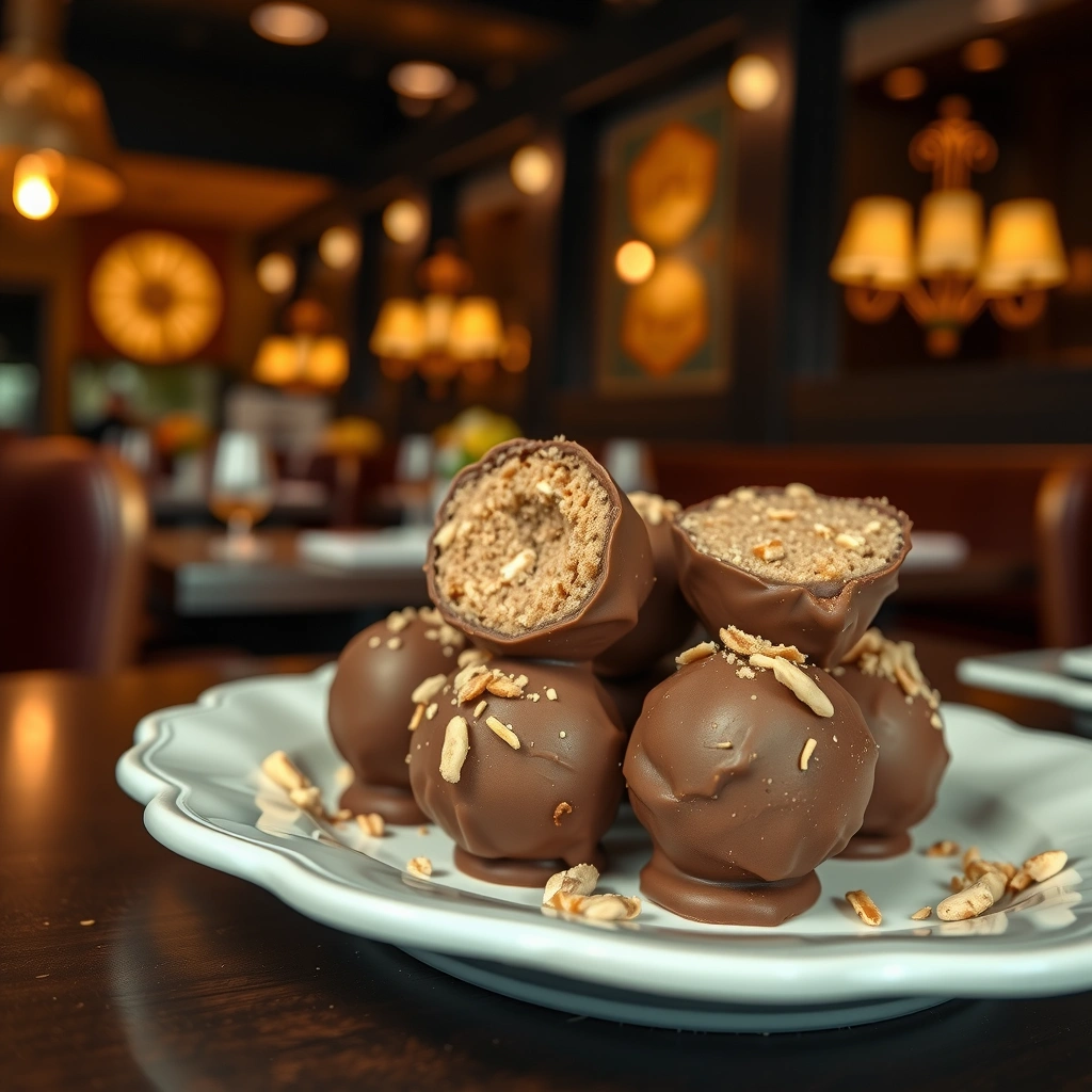 Instructions - easy recipe for chocolate peanut butter balls