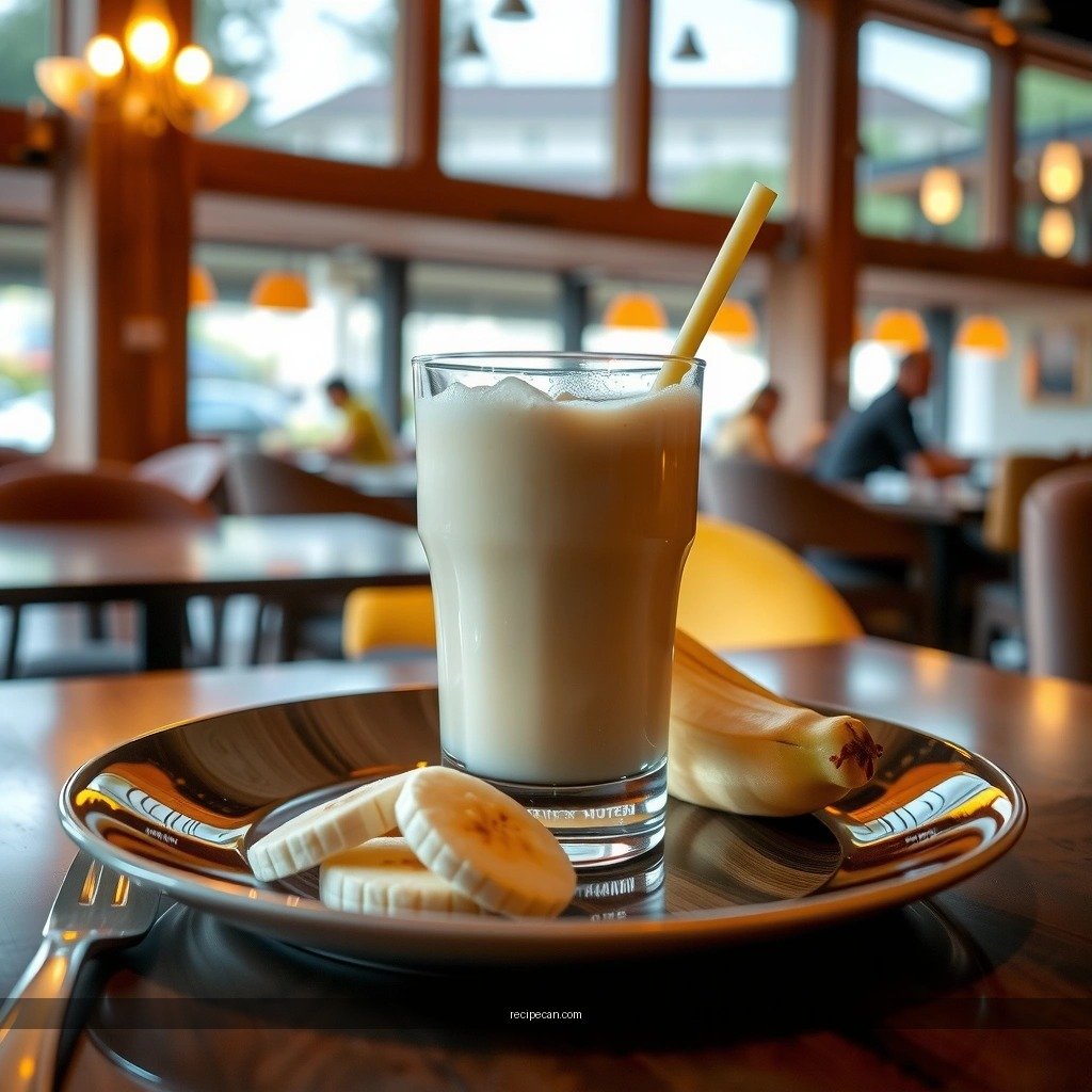 Instructions - easy recipe for banana milkshake