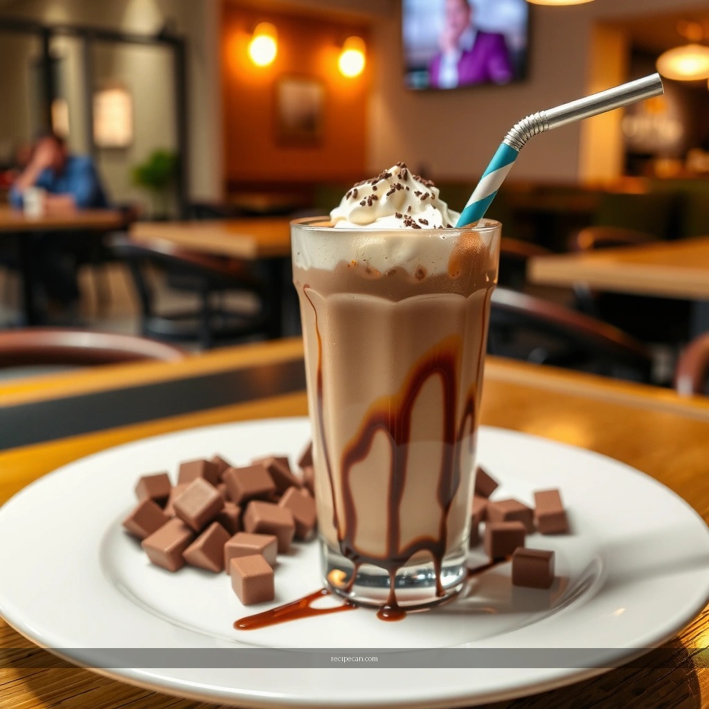 Instructions - recipe for chocolate malted milkshake