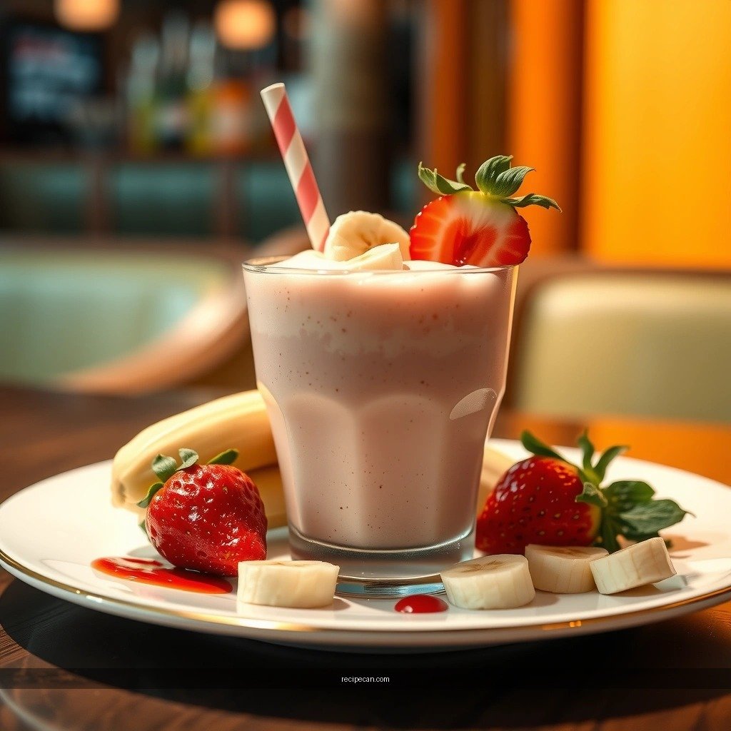 It Thicker or Thinner - strawberry and banana milkshake recipe