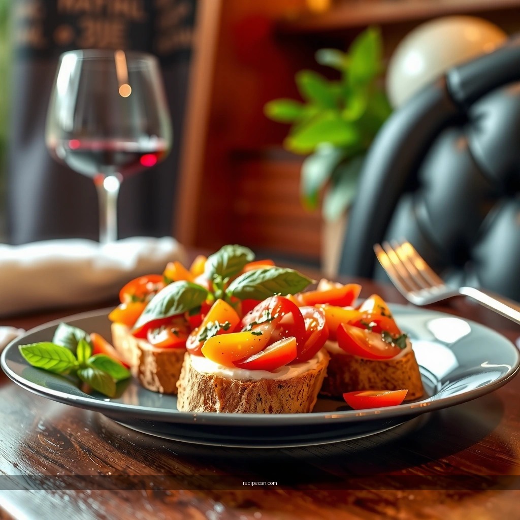 Italian Tomato-Basil Topping - bruschetta recipe italian