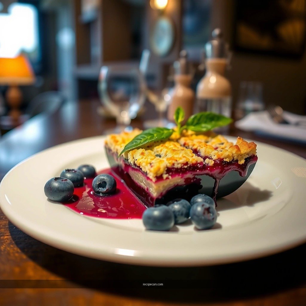 Juicy Blueberry Filling - best blueberry crumble recipe