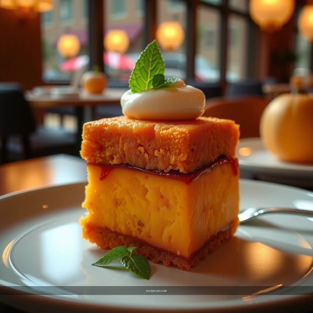 Layering and Baking - recipe for pumpkin pudding cake