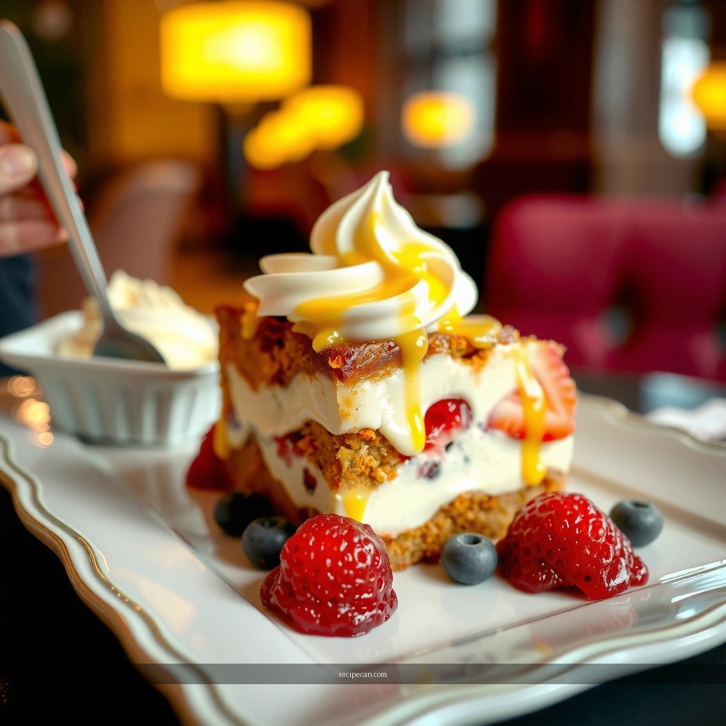 Layering Order - trifle recipes with pound cake and vanilla pudding