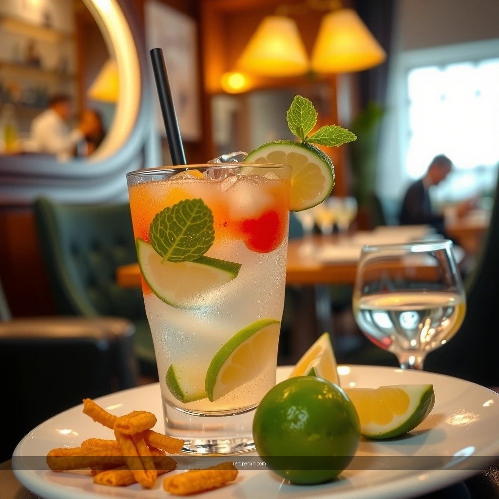 Lime and Mint Tips - mojito punch recipe
