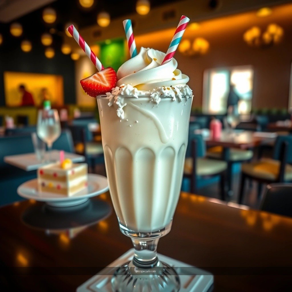 Make It Thick and Creamy - birthday cake milkshake recipe