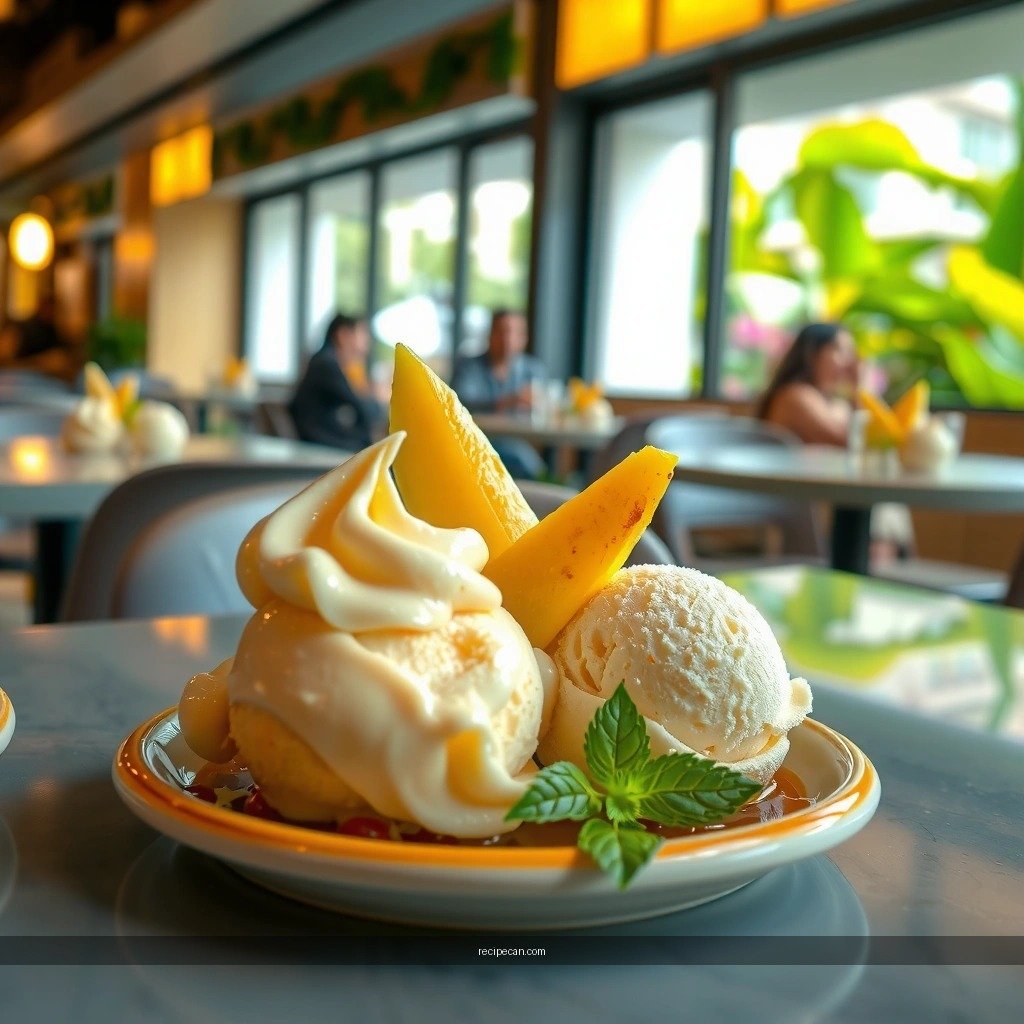 Mango Coconut Ice Cream - mango coconut ice cream recipe