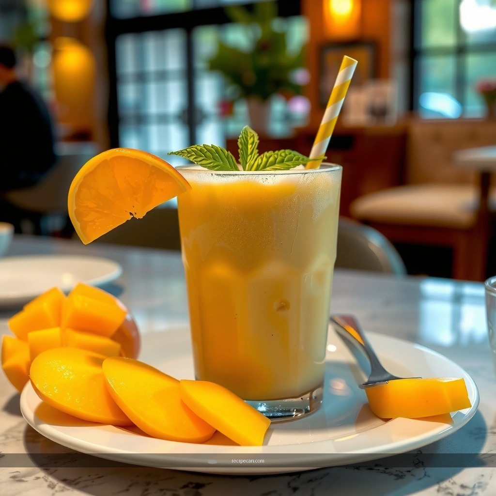 Mango Milkshake - milkshake recipe mango