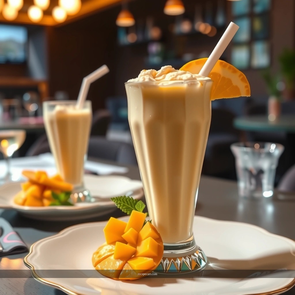 Mango Milkshake - mango milkshake recipe
