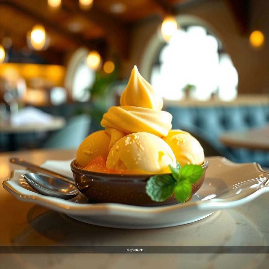 Mango Prep and Blending - mango yogurt ice cream recipe