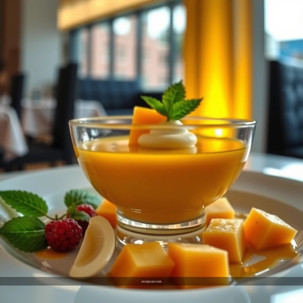 Mango Pudding - mango pudding recipe without gelatin