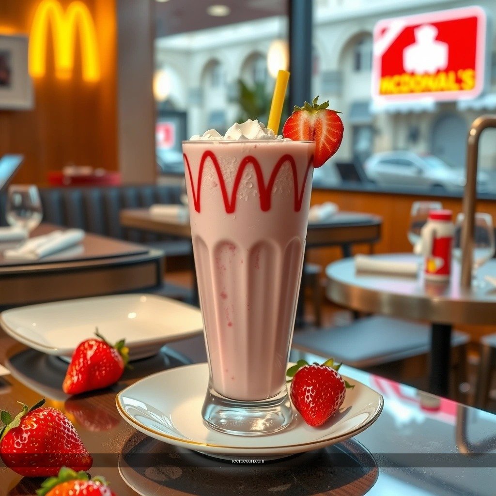 McDonald's Strawberry Milkshake - mcdonald's strawberry milkshake recipe