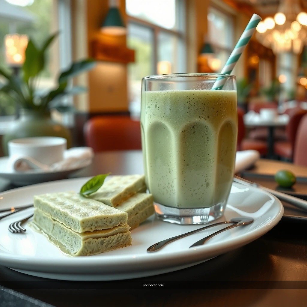 Milk and Flavor Pairings - matcha tea smoothie recipe